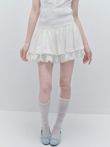 White Lace Skirt