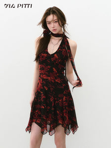 Floral Halterneck Dress