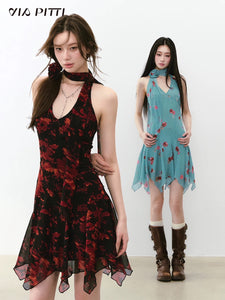 Floral Halterneck Dress