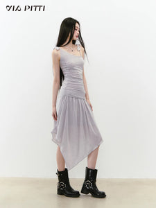 Irregular Slim-Fit Camisole Dress