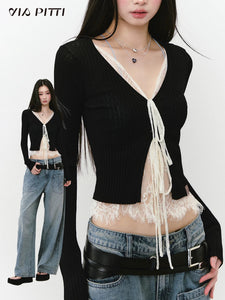 Design Sense Slim-Fit Knitted Top