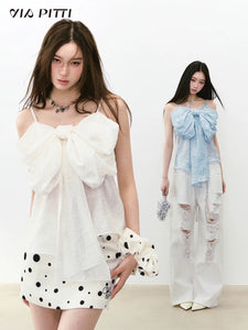 Bowknit Exquisite Pleated Top