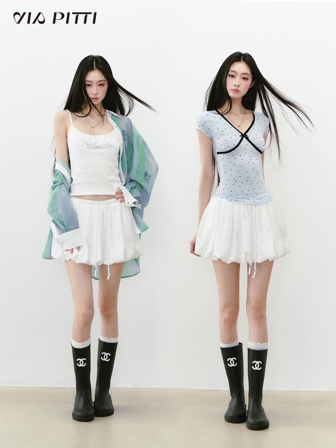 Versatile Casual White Skirt