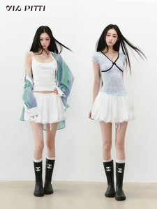 Versatile Casual White Skirt