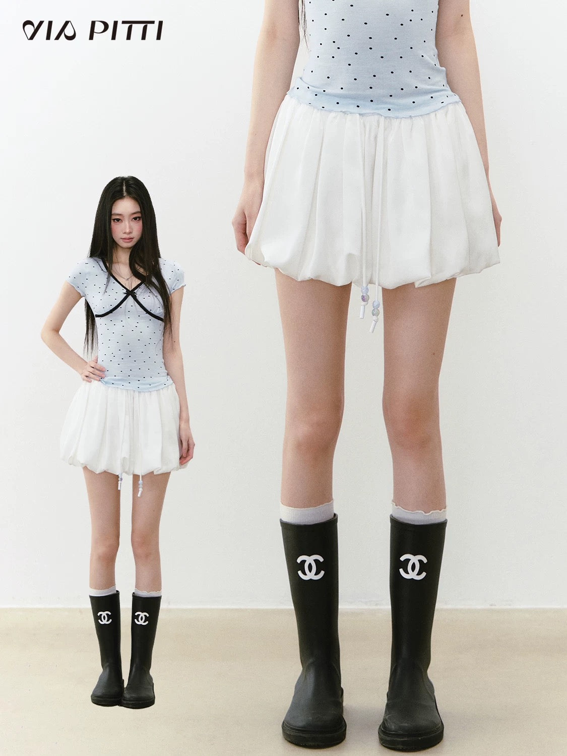 Versatile Casual White Skirt