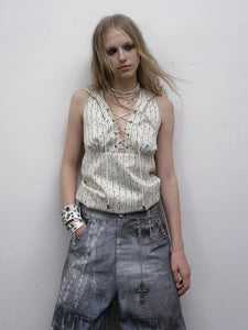 Punk Playful Sleeveless Vest