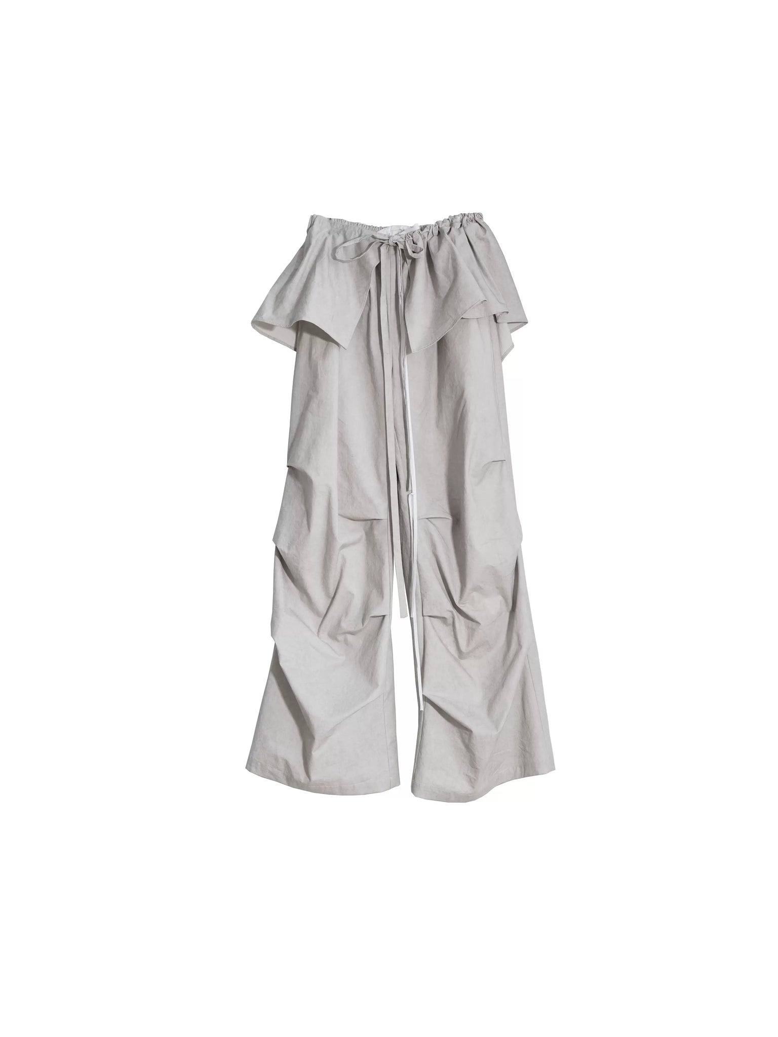 Two-piece detachable ruffled skirt casual pants