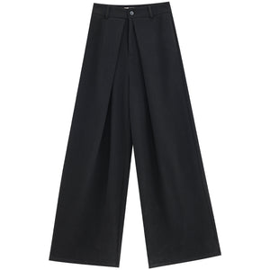 Urban Stroll - Original Draped Woolen Thickened Wide-Leg Pants