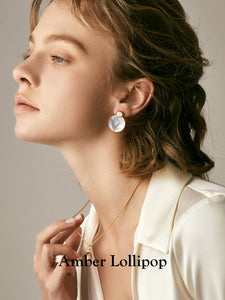 White Mother of Pearl Earrings