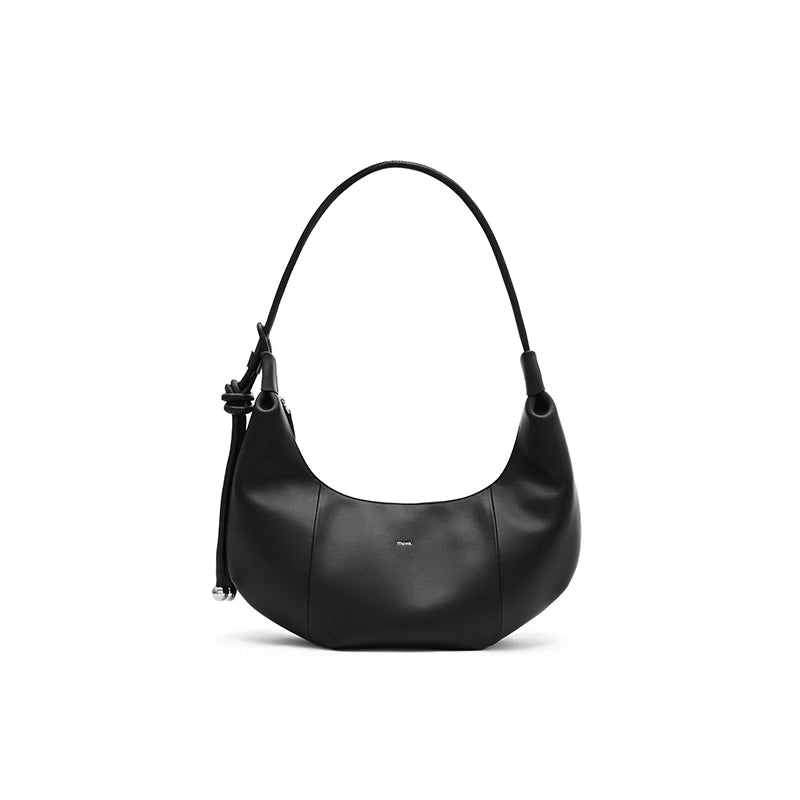 Leather Crossbody Croissant Bag