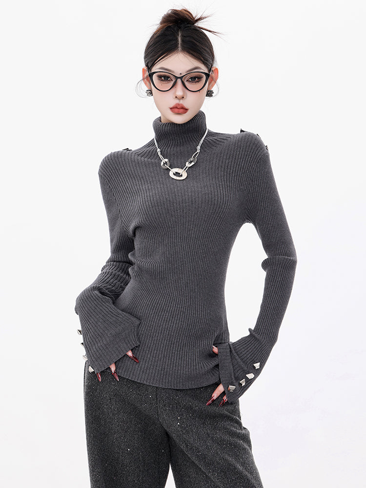 Silver Wing Hunter - Original Round-Neck Long-Sleeve Knitted Sweater