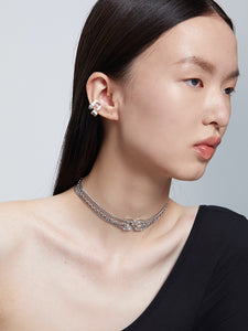 Chanel style clavicle necklace