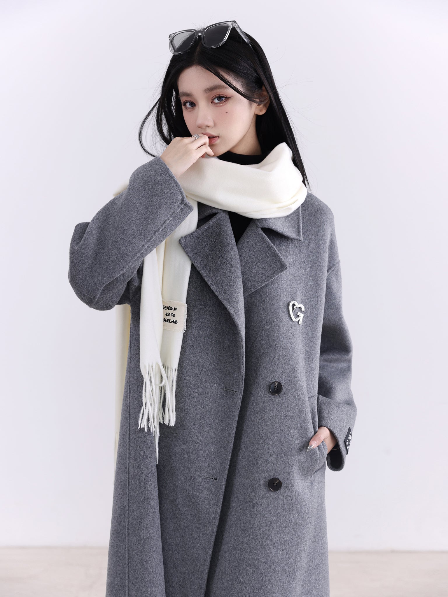 Hand Sewn Wool Long Coat