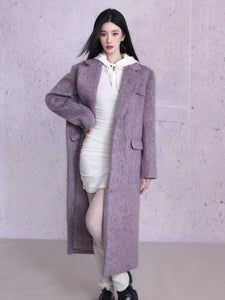 Classic H-shaped Oversized Wool Coat