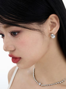 Heart Pearl Earrings