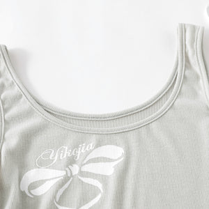 Sweet girl cute printed vest camisole