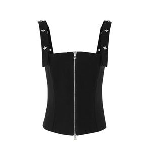 Cross-Buckle Strappy Tank Top