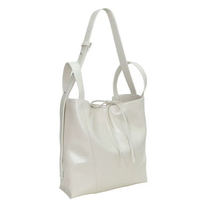 Cowhide large capacity commuter soft parallel tote bag