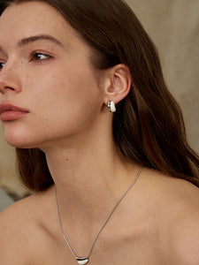 Streamer Cloud Double-Layer Earrings