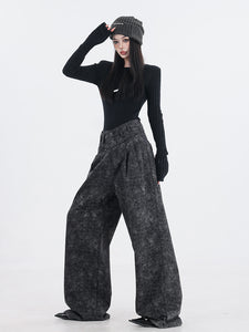 Virtual Island - Black Wide-Leg Jeans