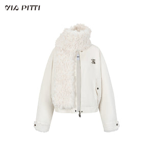 Heavy Industry Fur Collar Two-way Wear Baseball Jacket