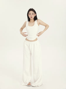 Low Waist Wide-leg Sports Pants