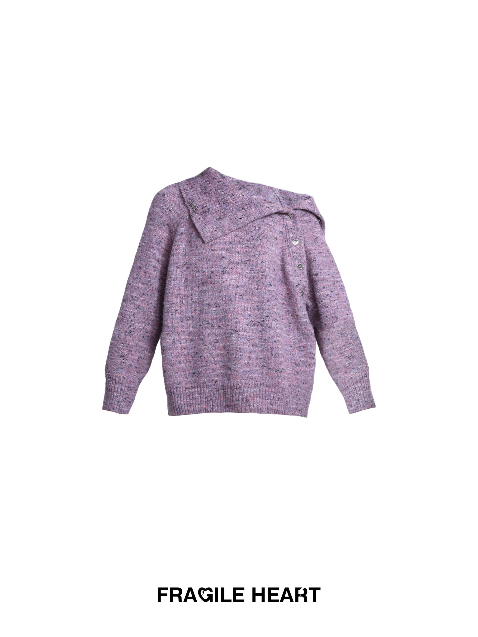 Soft Stretch Wool Off-shoulder Sweater Multi-wear Knit Cardigan