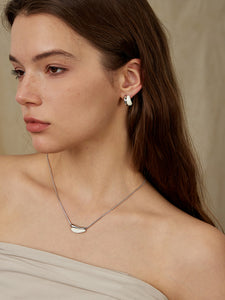 Streamer Cloud Double-Layer Earrings