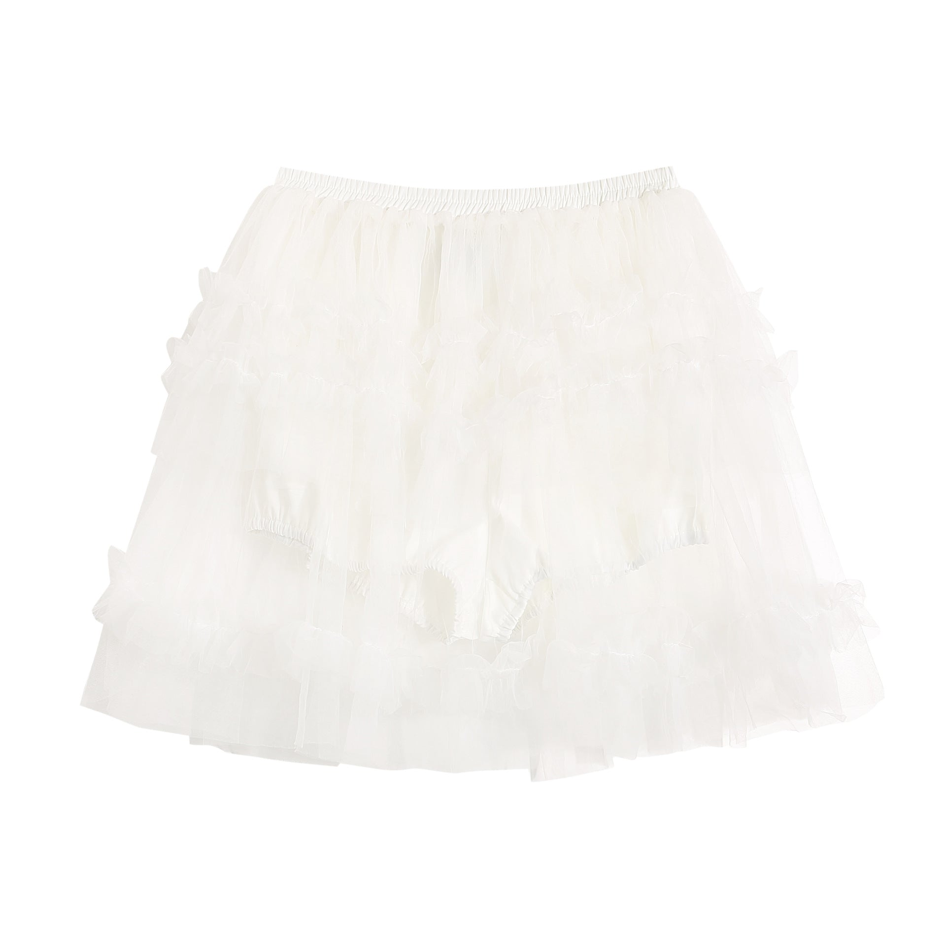 Ballet court style multi-layered lace tutu skirt