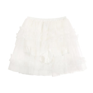 Ballet court style multi-layered lace tutu skirt