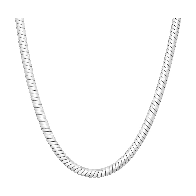 Wide snake bone necklace