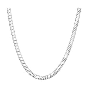 Wide snake bone necklace