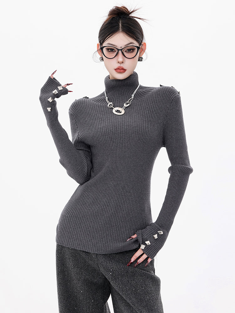 Silver Wing Hunter - Original Round-Neck Long-Sleeve Knitted Sweater