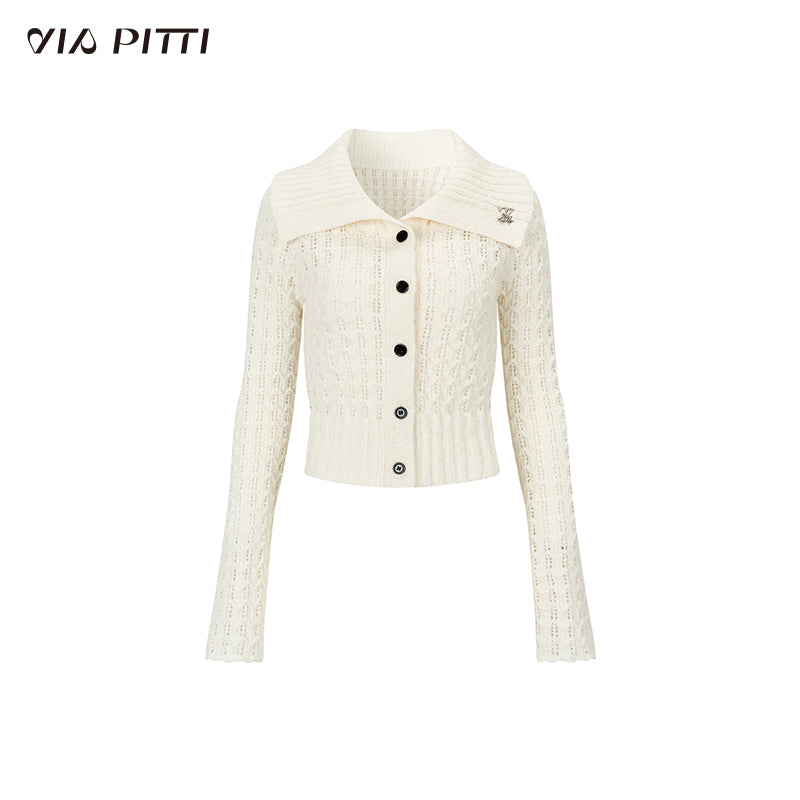 Lapel Knitted Cardigan Jacket