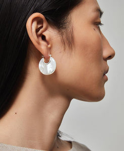 White Mother of Pearl Earrings