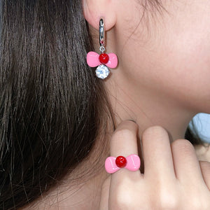 Gem Bow Earrings