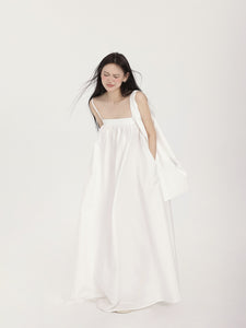 Refreshing White Moonlight Strap Dress