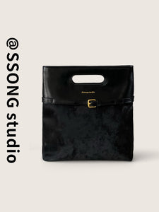 [Black Swan Overture] Retro Printed Tote Commuter Bag