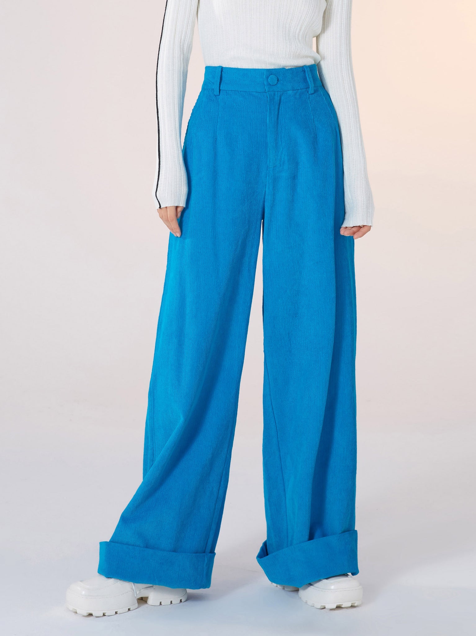 Corduroy Wide-leg Pants