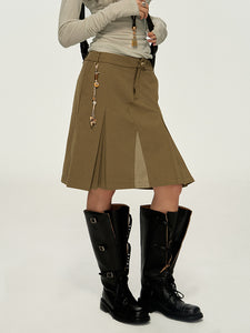 Asymmetrical Chic A-Line Utility Skirt