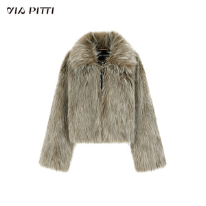 Plush Eco-friendly Fur Coat