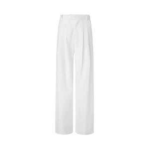 Minimalist pleated high waist suit pants