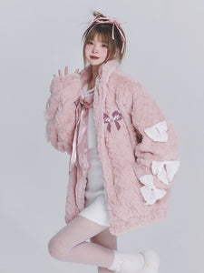 Butterfly Bow Furry & Versatile Coat