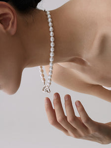 Simple Freshwater Baroque Pearl Necklace