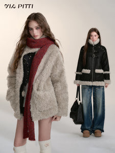 Thickened Faux Fur Plush Jacket