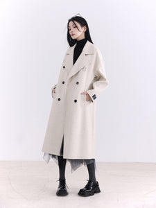 Hand Sewn Wool Long Coat