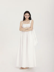 Refreshing White Moonlight Strap Dress