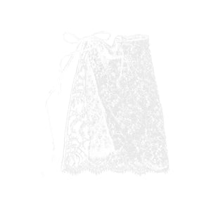 One-piece lace drape