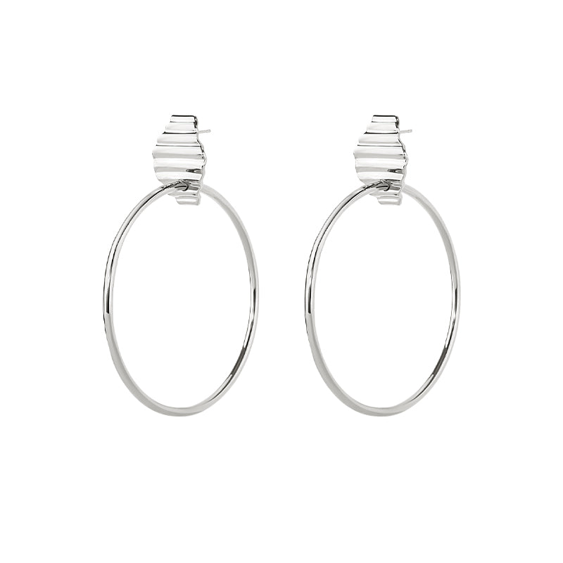 Large hoop earrings