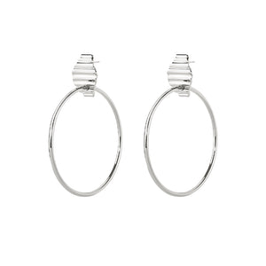 Large hoop earrings